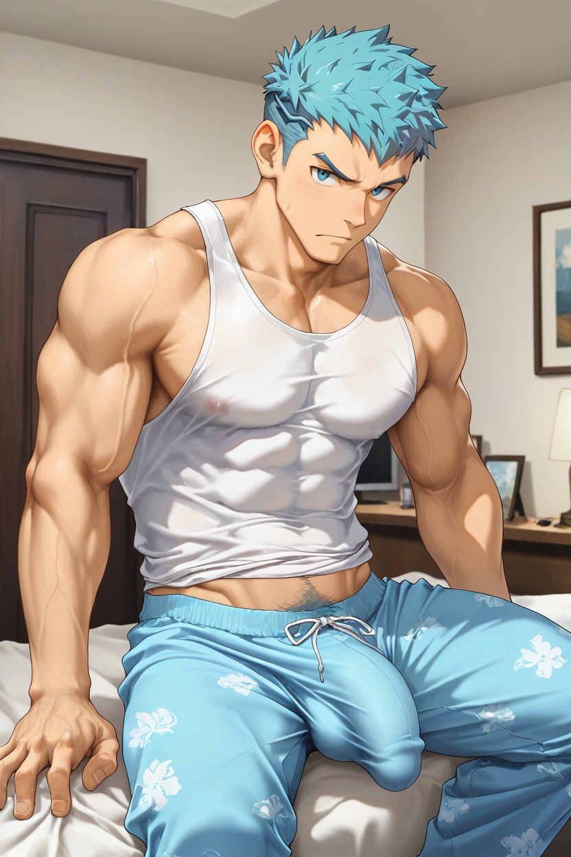 Nyuudles Art Style, Thick Girthy Cock, Beitemian AI Gay Porn