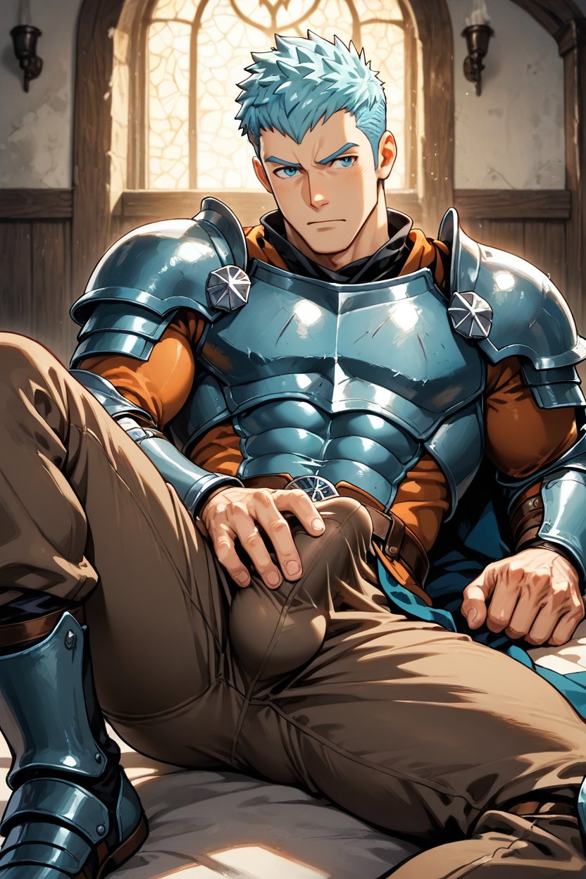 Watercolor Anime, Cock Bulge Erect Sideways, Broad Shoulders AI同性戀黃片