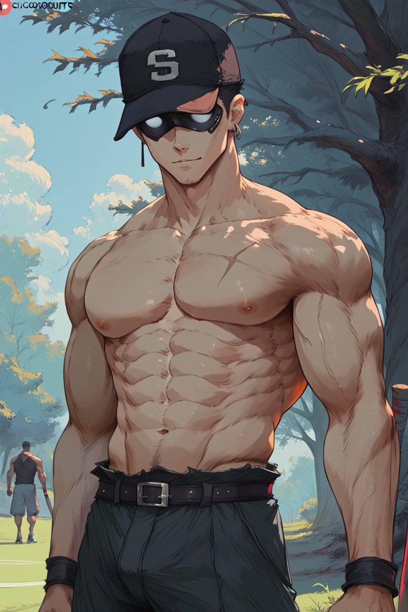Highly Detailed, Slicked Back Hair, Anime Style AI Gay Porn
