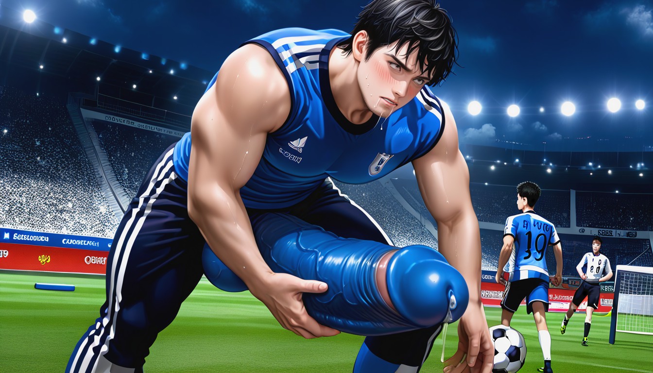 Black Hair, Harem Of Men, Hands Fondling Massive Balls ゲイAIエロ