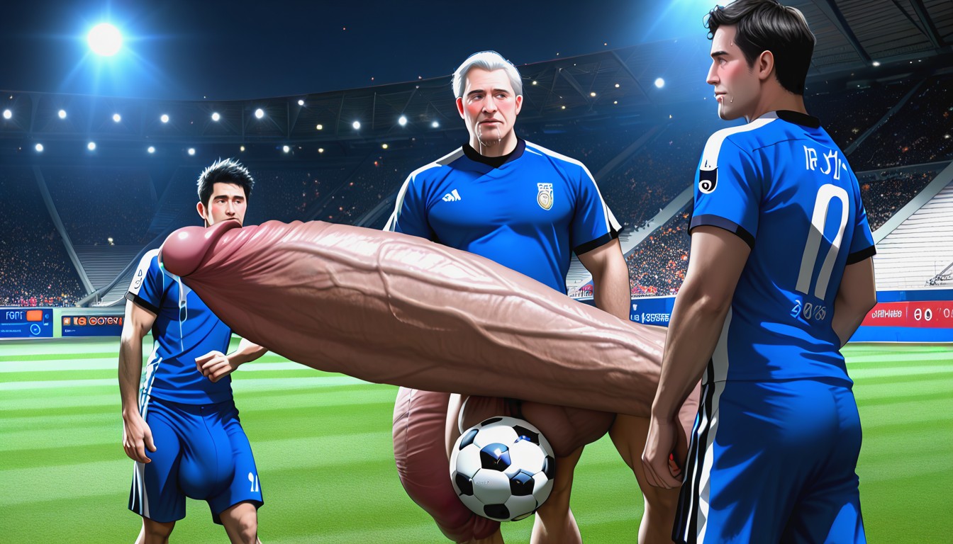 Soccer Field, On Stage, Harem Of Men AI同性恋黄片