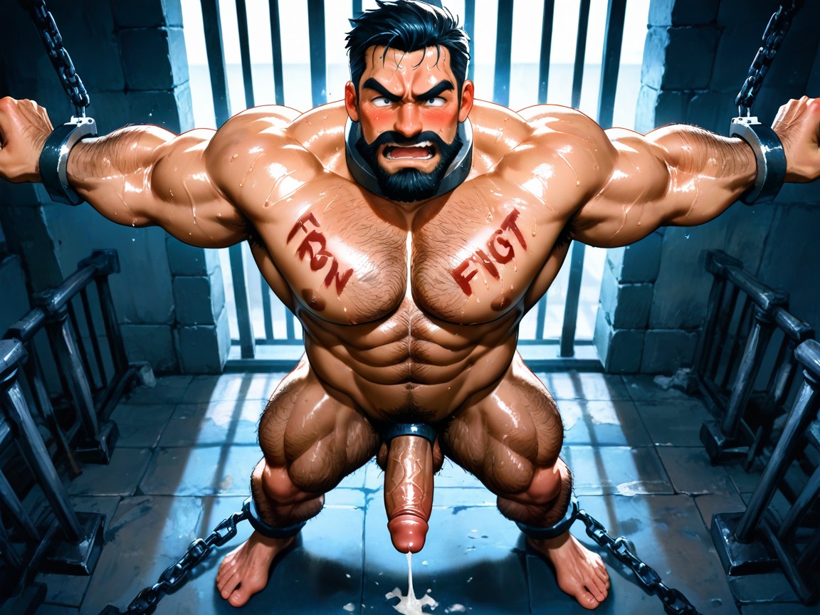 Iron Collar, Mustache, Semen Collection Porno gay IA