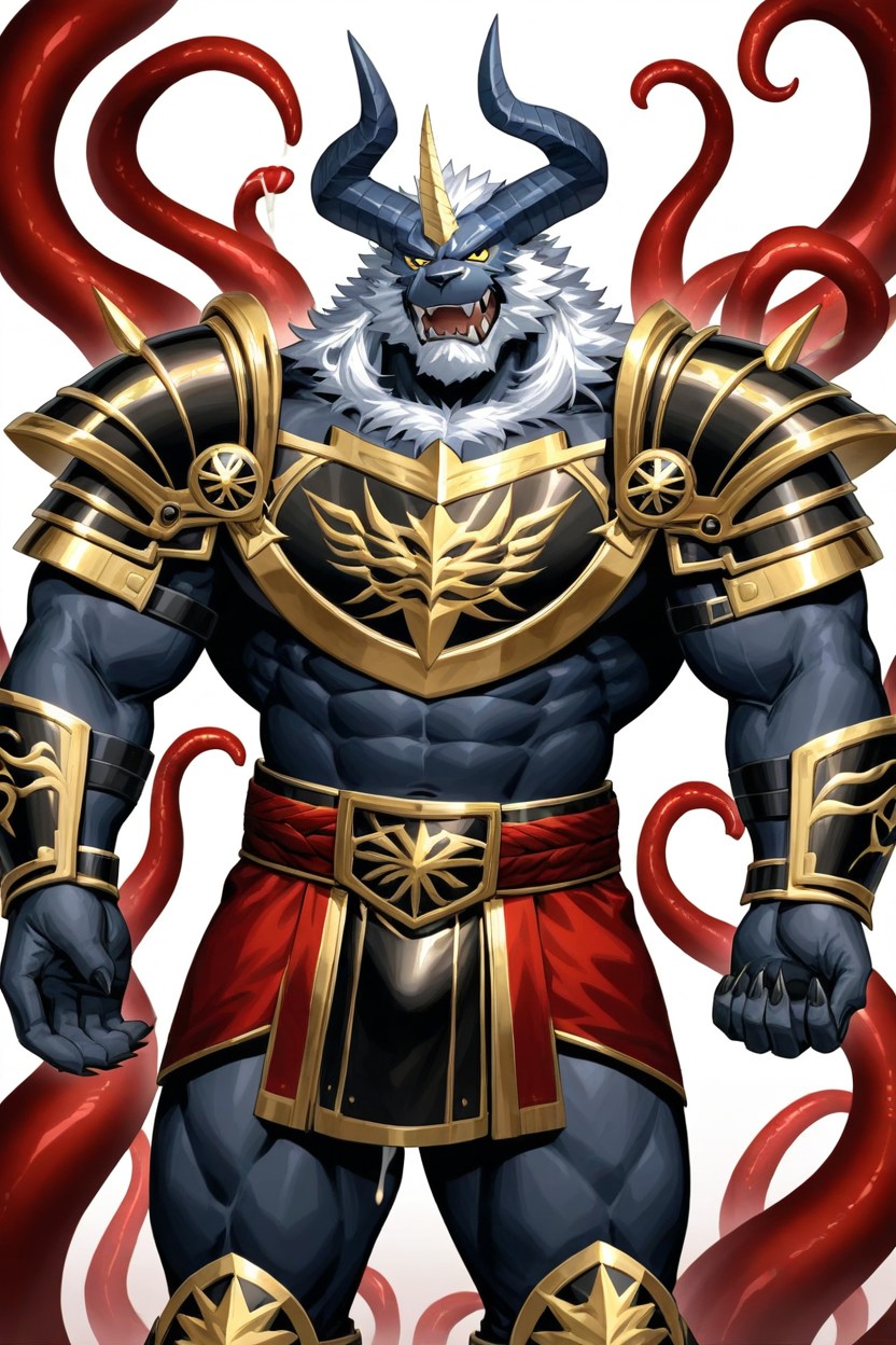 Legs, Thick Chest, Anime Style AI Gay Porn