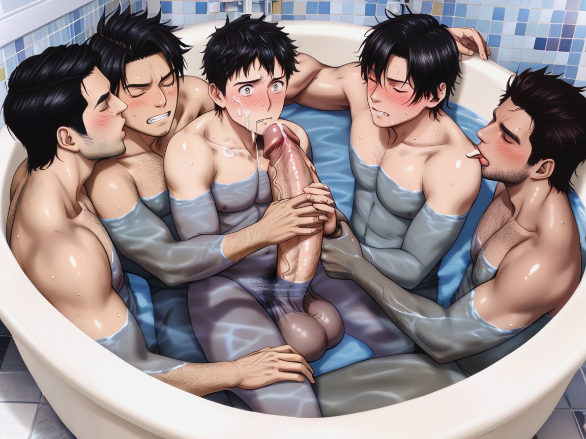 Only Men, At Home, Cum Sprays Everywhere AI同性戀黃片