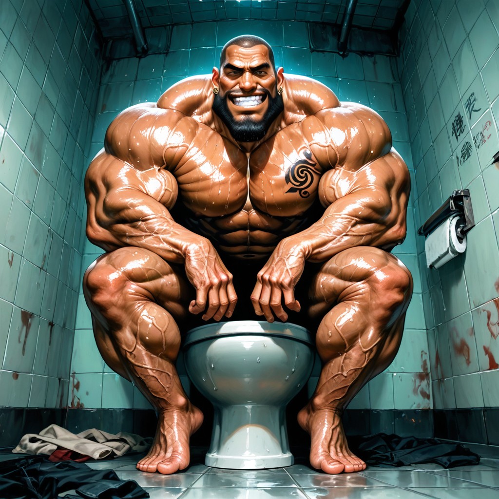 Veiny Arms, 得意的表情, Hyper Muscular Body AI同性戀黃片