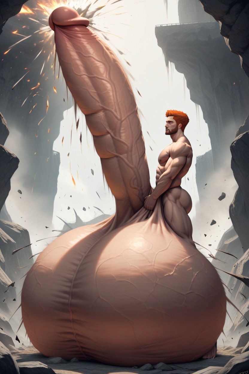 Massive Oversized Hyper Testicles, Gigantic Cock, Extreme Oversized Hyper Balls AI同性戀黃片