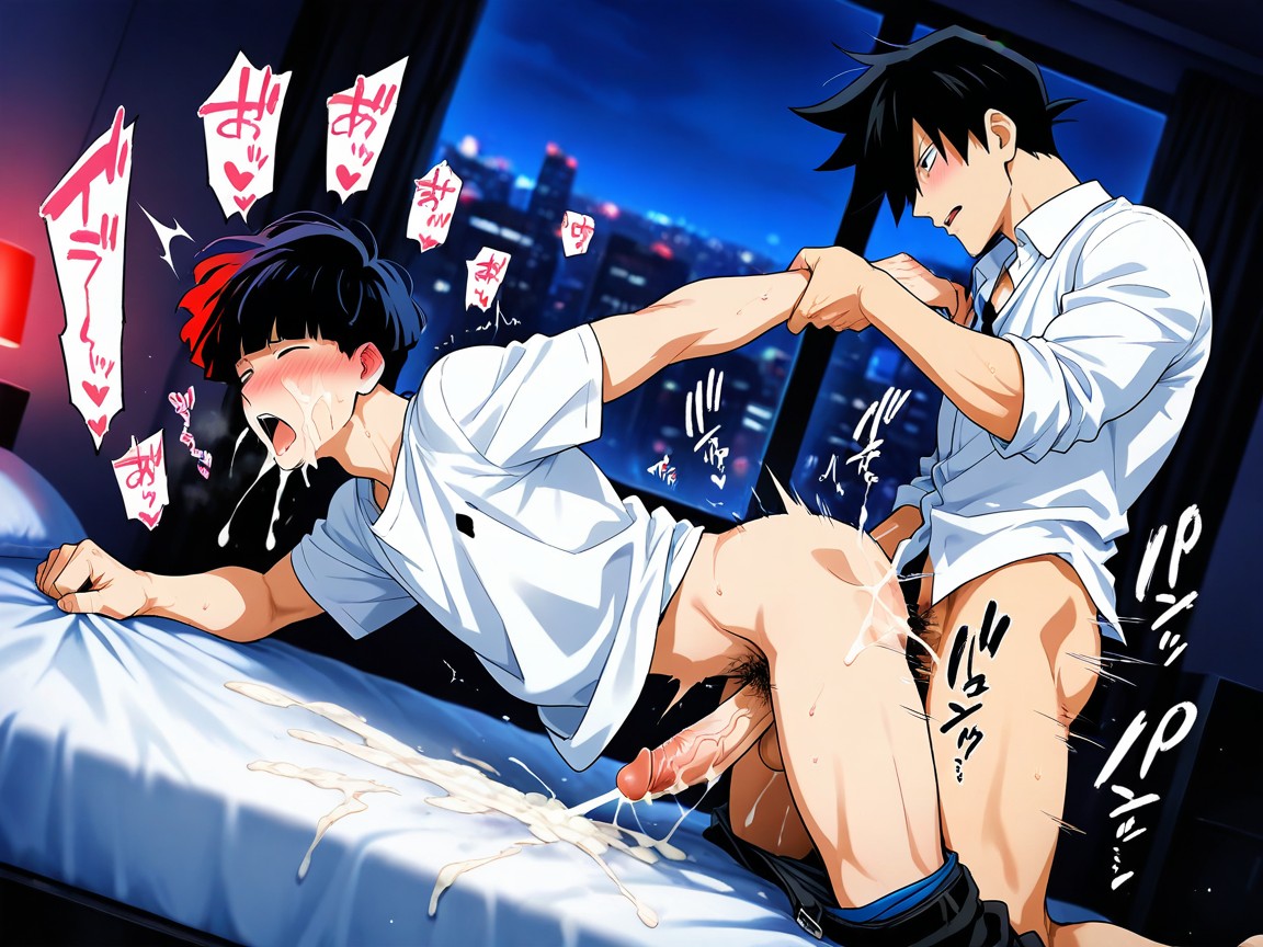 Uncensored, Male, 부끄러움 게이 AI 포르노