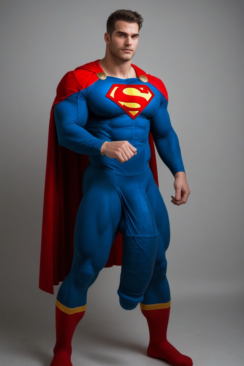 Tight Clothing Covering Gigantic Colossal Bulge Hanging To His Ankles, Massive Biceps, 角色扮演 AI同性戀黃片