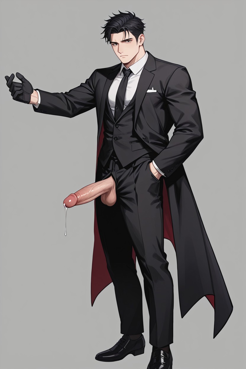 Black Gloves, Solo, Erect Penis AI同性恋黄片