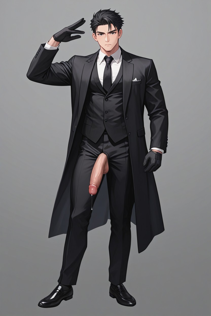 Simple Background, Black Gloves, Precum AI同性恋黄片