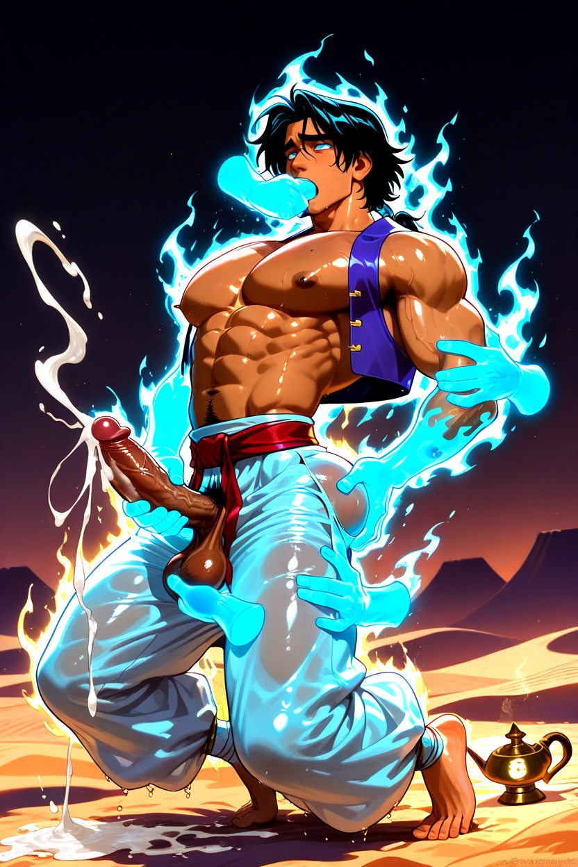 Yellow Patch On Pants, Aladdin, Ghost Hands Grabbing Butt Porno gay IA