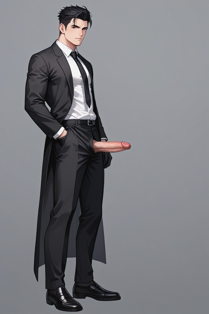 Fit Body, Solo, Black Gloves 게이 AI 포르노