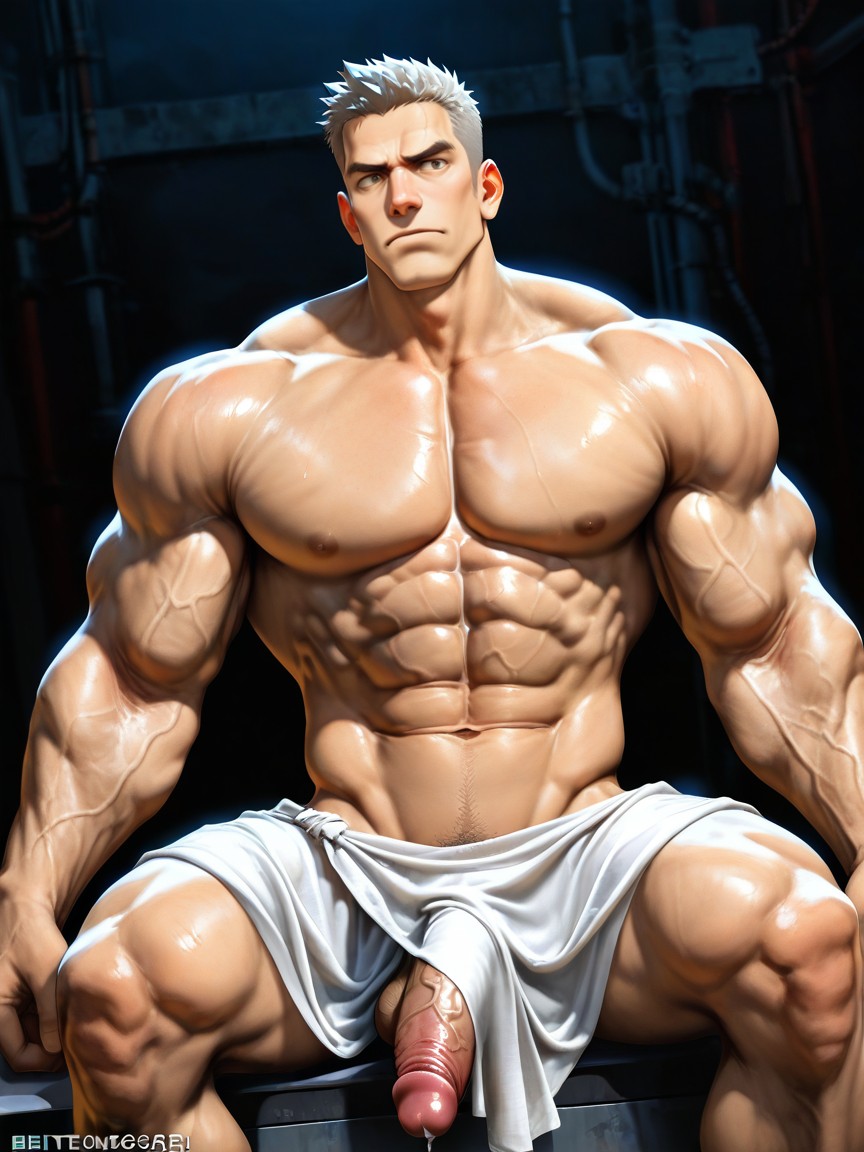 Oversized Hyper-muscular Male With Muscular Arms And Defined Legs, K Resolution, Realistic AI同性戀黃片