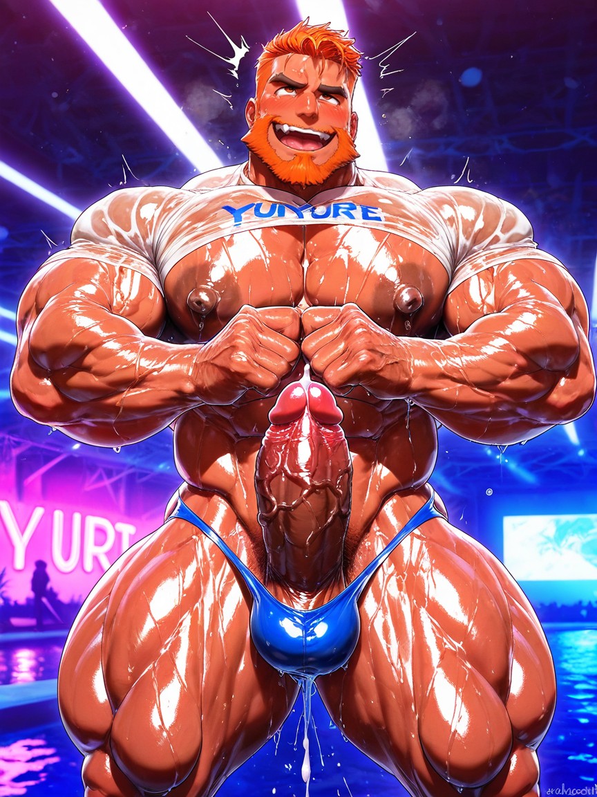 Semen In Pussy, Thick Body, Muscular Middle-aged Male Bottom AI同性戀黃片
