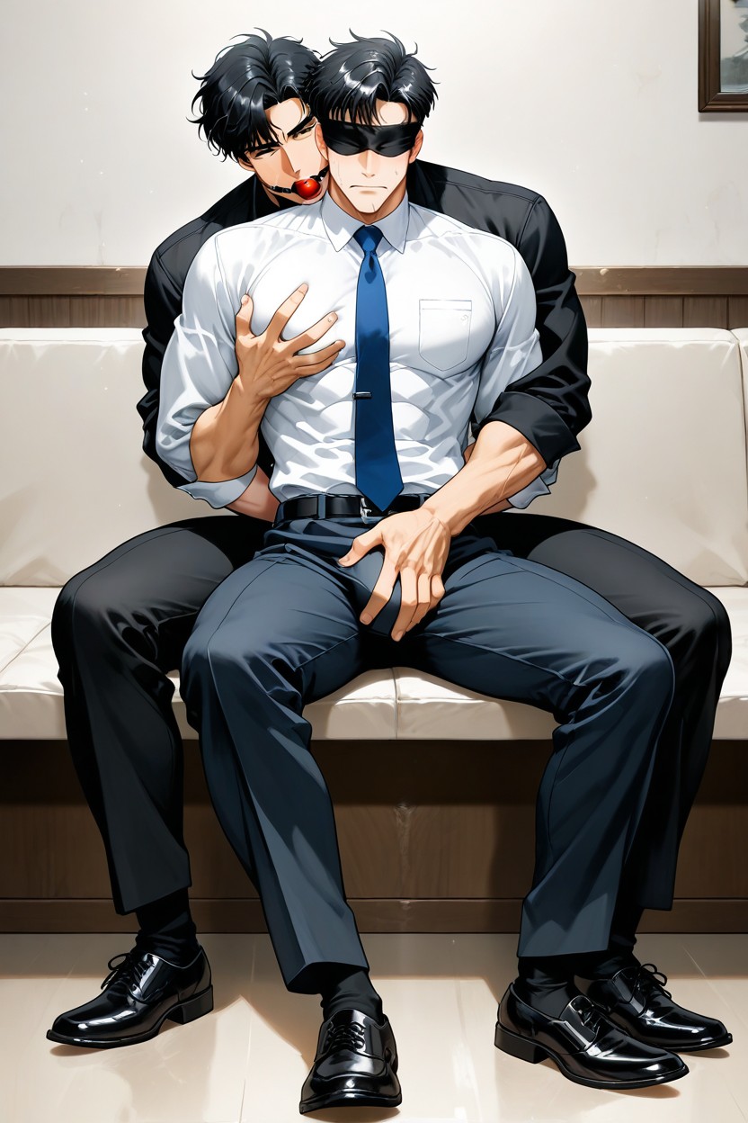 Gay From, Black Hair, Black Office Pants Porno gay IA