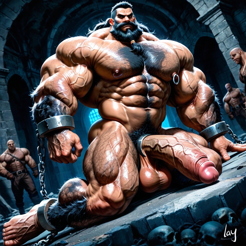 One Leg Bent, Square Jaw, Hyper Muscles AI同性戀黃片