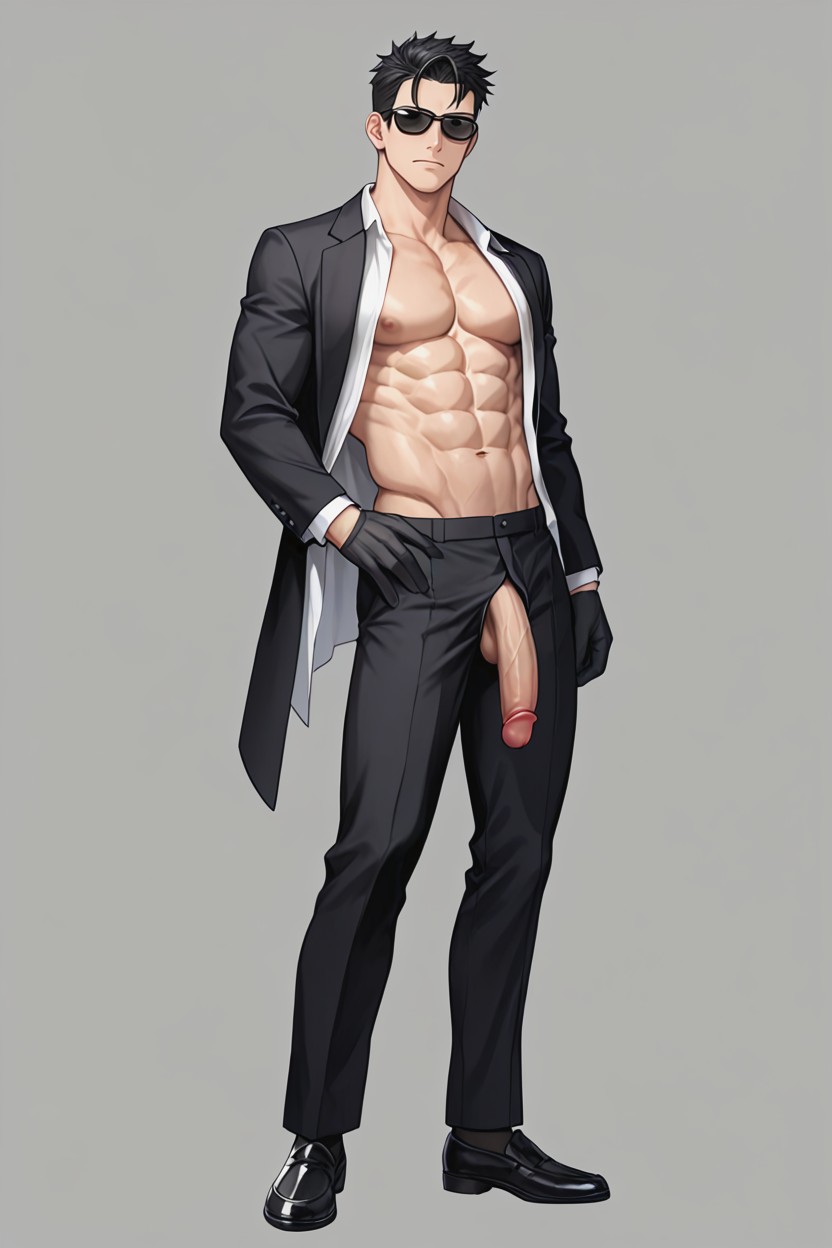 Open Shirt, Light Skin, Legs Apart AI同性恋黄片