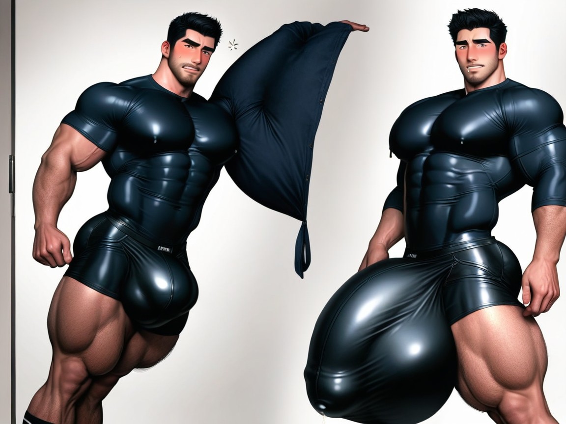 Hands Fondling Massive Balls, Realism, Correct Anatomy Porno gay IA