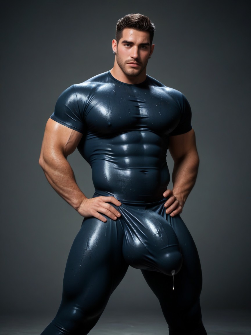 Solo, Black Hair, Uncensored Porno IA Gay