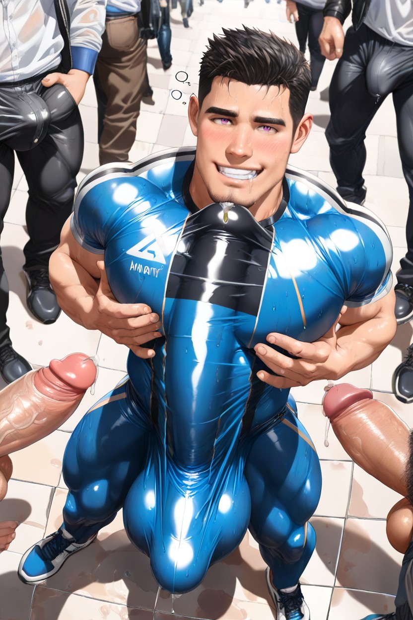 Correct Anatomy, Fully Upright Upward Boner, Giant Erect Bulge 게이 AI 포르노