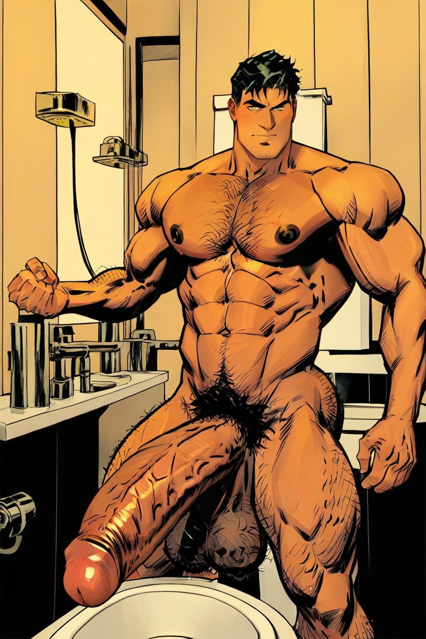 Erected Penis, Yellow Eyes, 男孩子氣 AI同性戀黃片