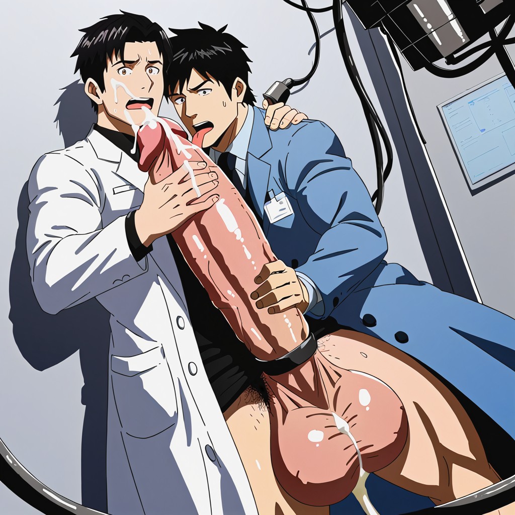 Science Experiment, Cum On Face And Chest, Milking ゲイAIポルノ
