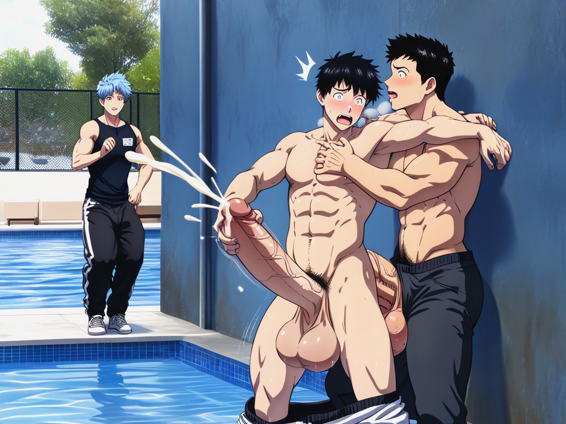 Men Watching, Extremely Revealing Clothing, Sweaty AI同性戀黃片