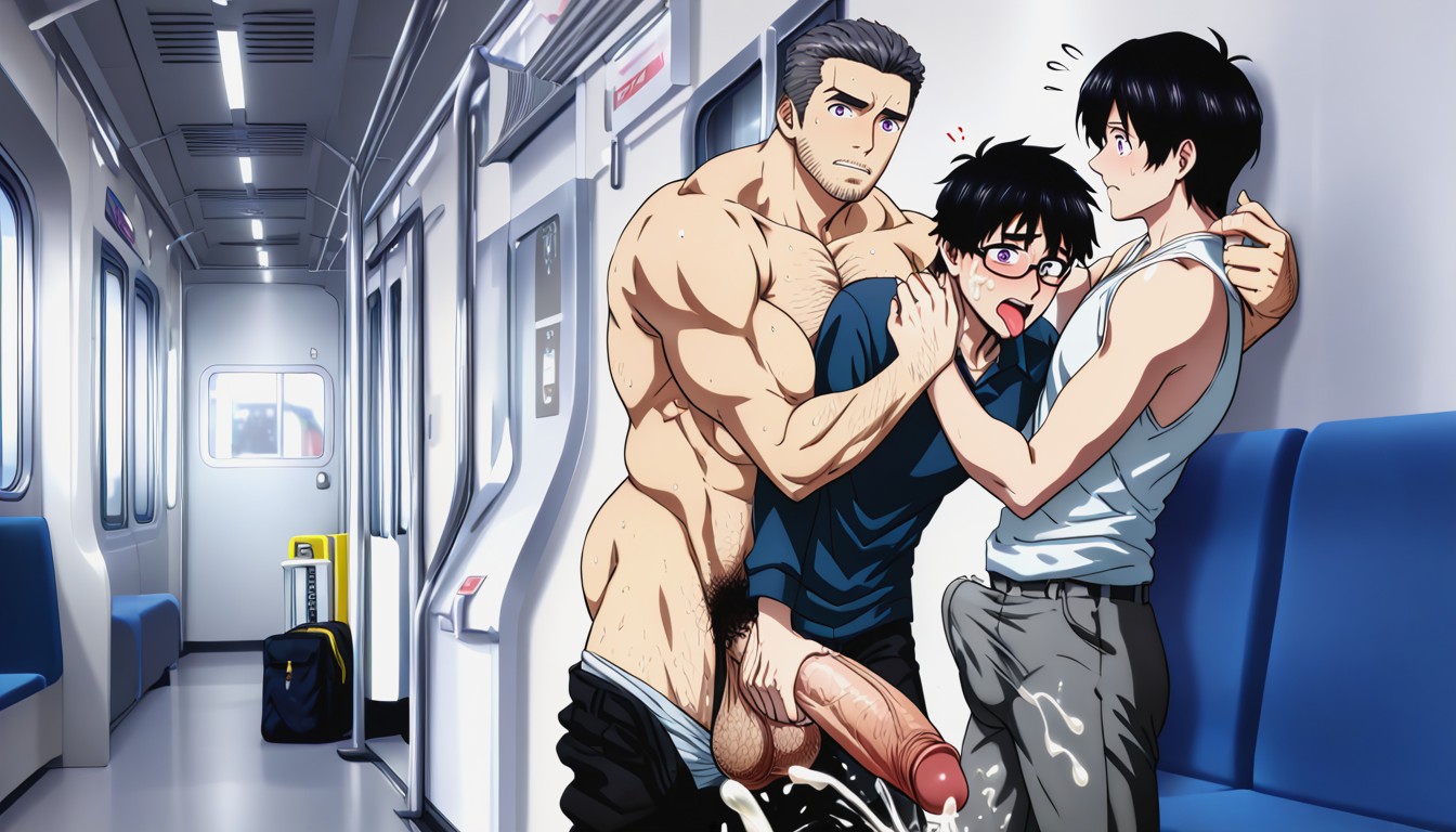 Hugging, Handjob, Private ИИ гей порно