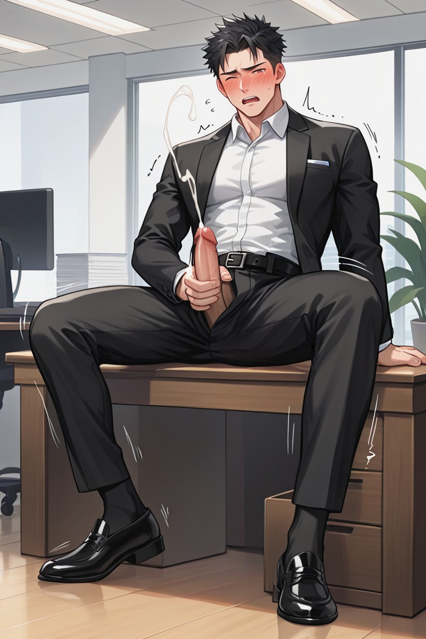 Extremely Erect Penis, Office Background, Cum Shot AI同性戀黃片