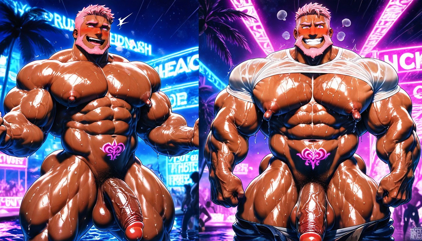 Wet, Tanned Skin, Thick Body AI同性戀黃片