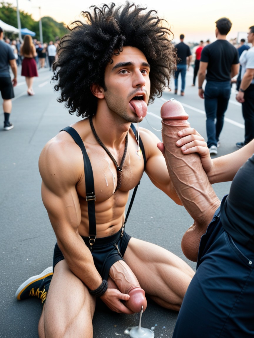 Voyeur, Growing Cock, 日没 ゲイAIポルノ