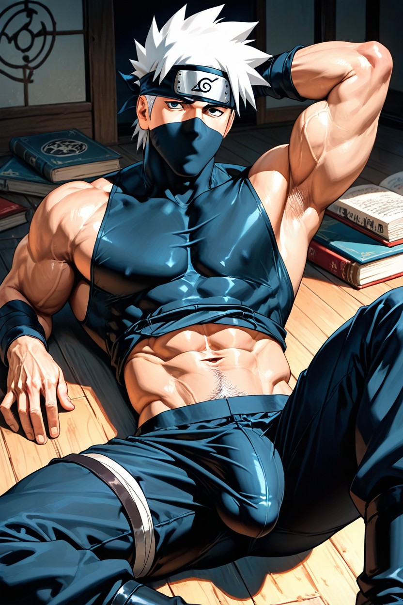 White Hair, Kakashi From Naruto, Male AI同性恋黄片