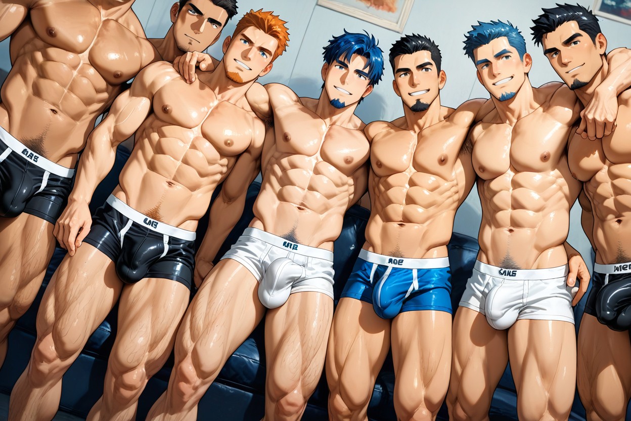 The Ginger-haired Man Has A Full Beard Cum Inside Underwear, 苗條, Sideways Bulge AI同性戀黃片