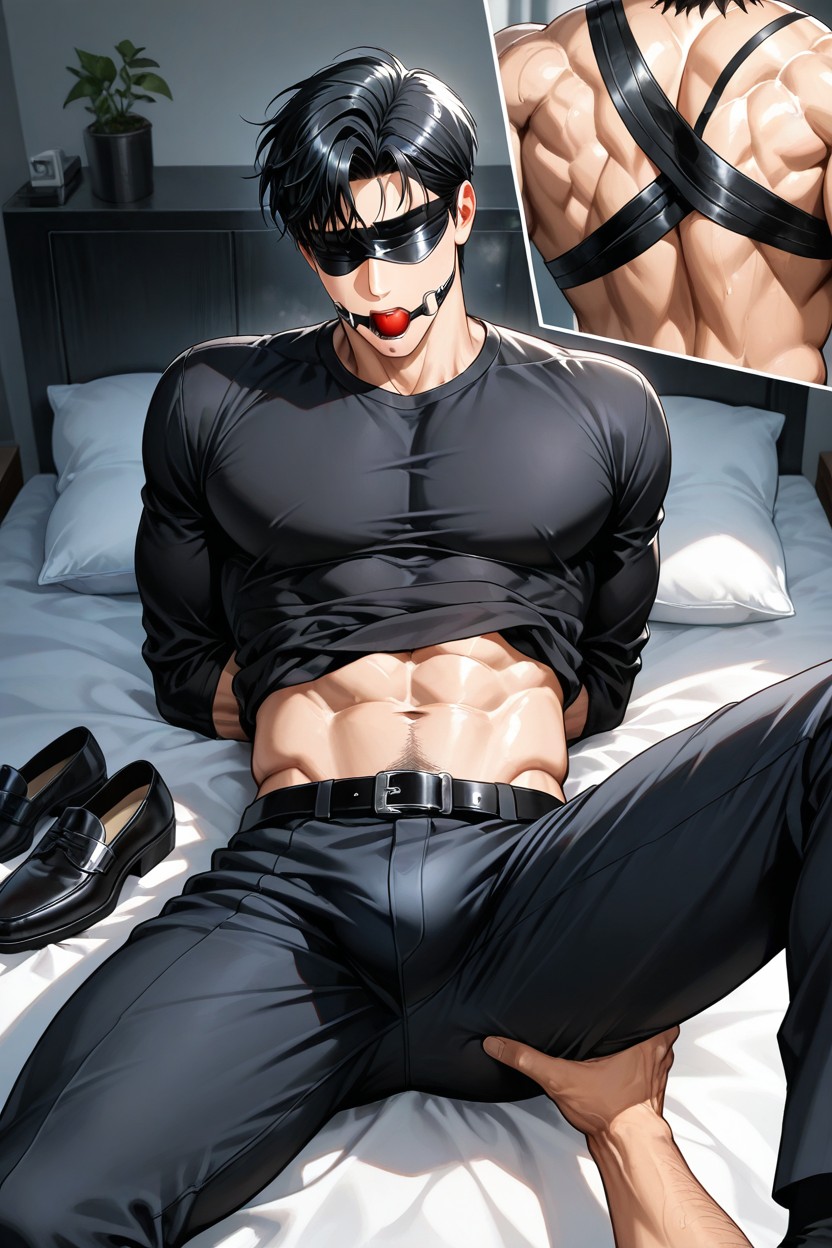 Wearing A Thick-sleeved White Dress Shirt, Tall, Legs Spread Porno gay IA