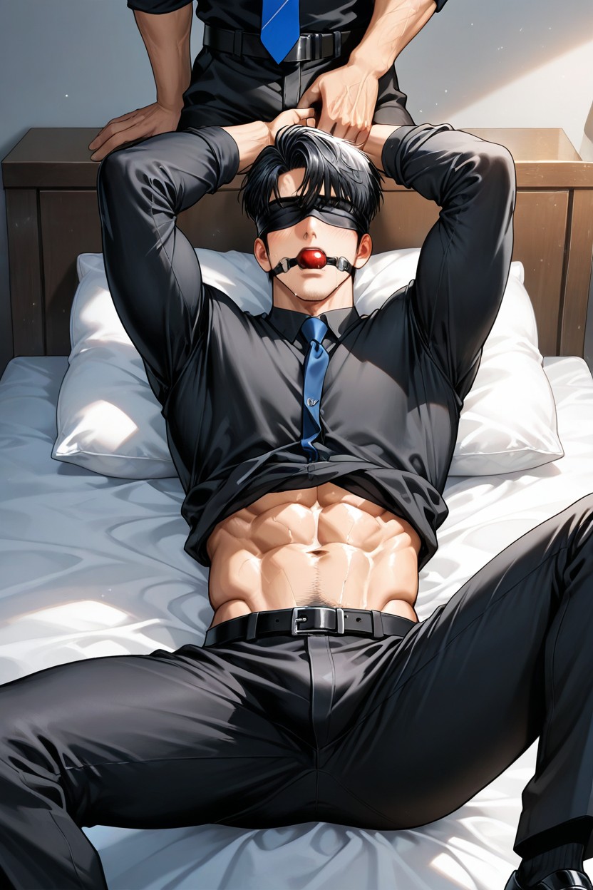 Black Hair, Close-up View, In The Bed AI同性戀黃片