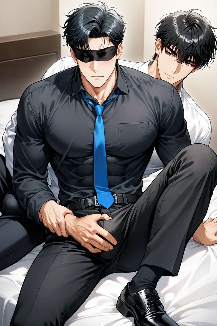 Groping, Hand Of The Person Behind Him Was Placed On His Crotch And Squeezed Gently, Tall Porno gay IA
