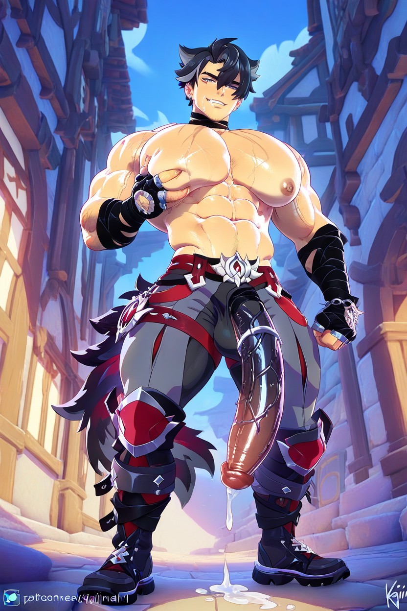 Person, Big Lats, Exposed Midriff Porno gay IA