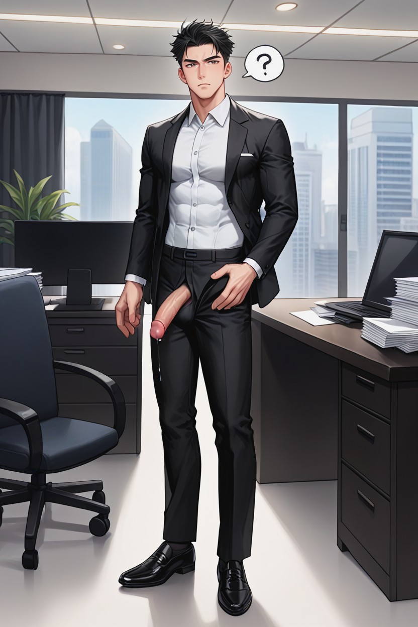 Office Background, Medium Penis Size, Black Socks Porno gay IA
