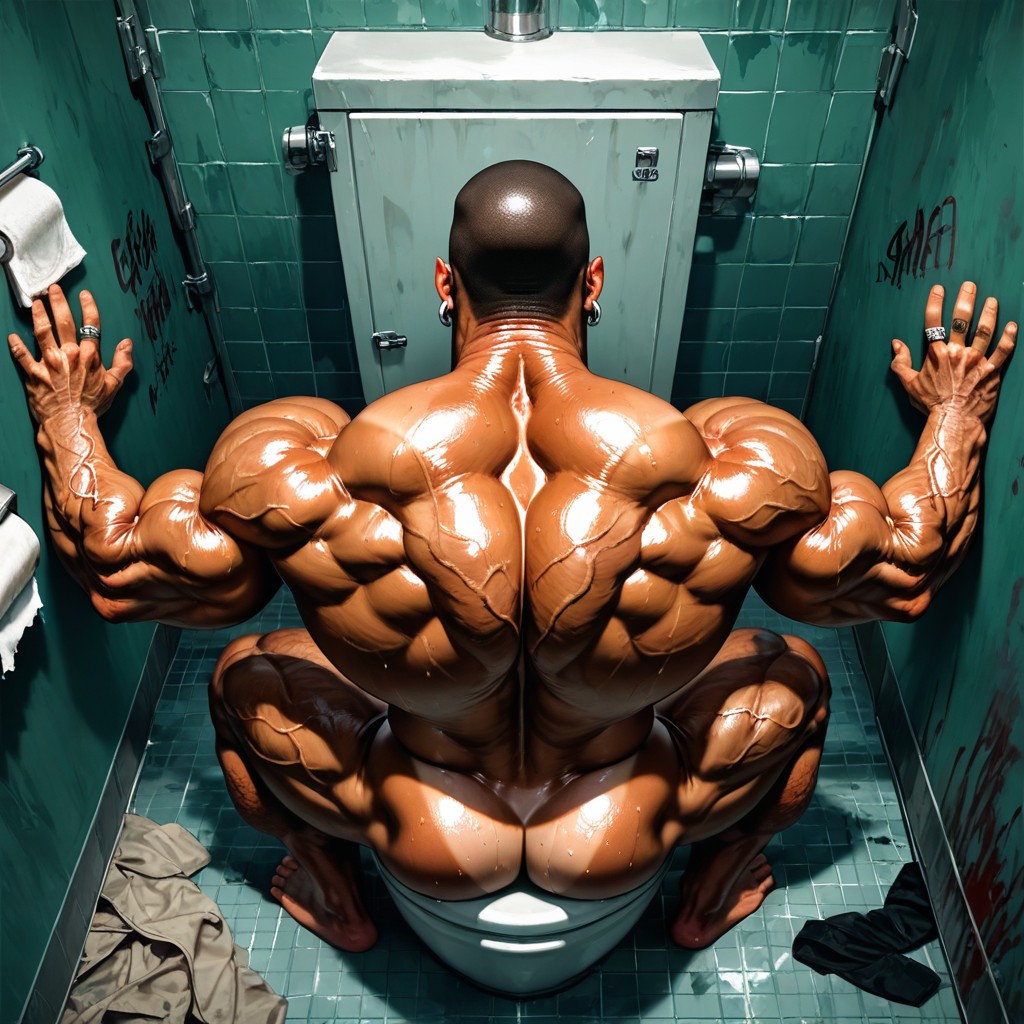 Hyper Balls, Huge Muscles, Tan Lines AI Gay Porn