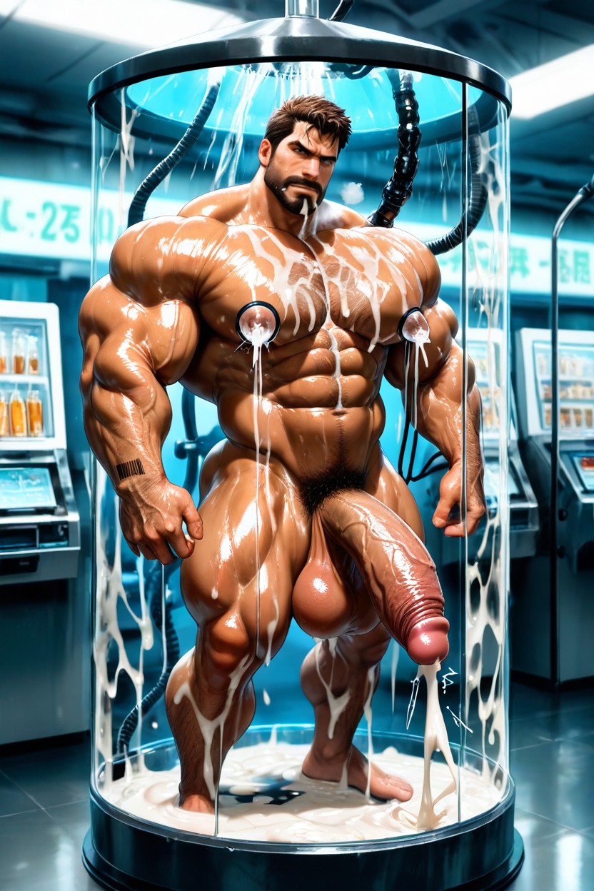 Thick Penis, Impossibly Long Hyper Penis, Penis Growth AI Gay Porn