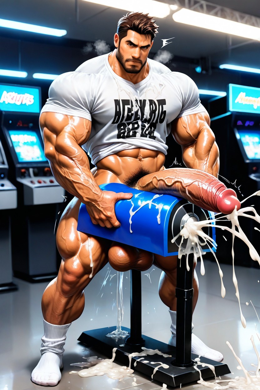 Photo Realistic, Standing, Humongous Penis AI同性恋黄片
