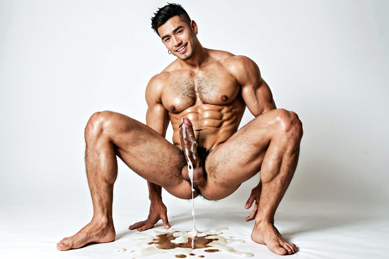 Big Nipples, Fit, Idol Chinese Man AI Gay Porn