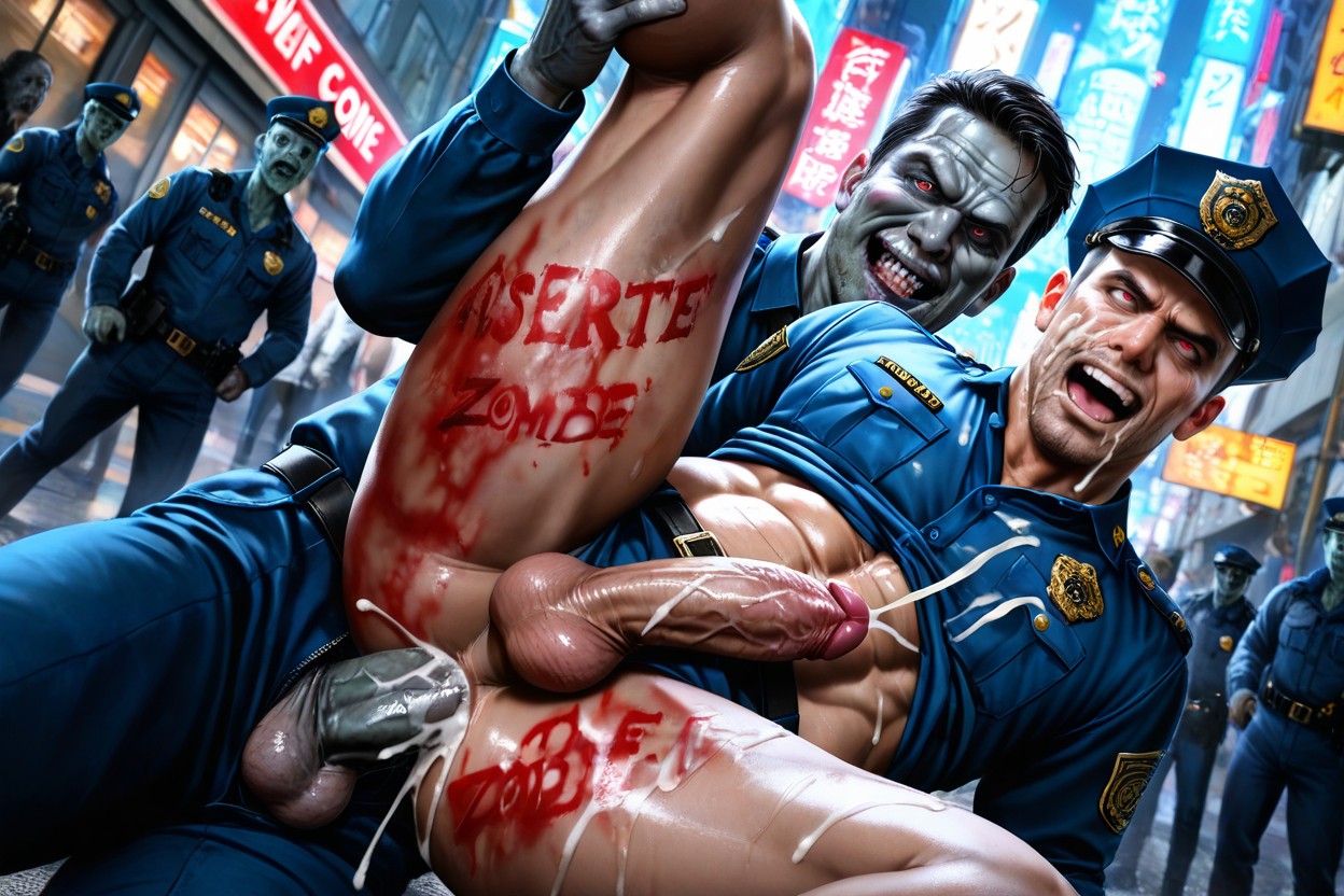 Gray Skin Zombie, Fucked By Zombie, 城市 AI同性戀黃片