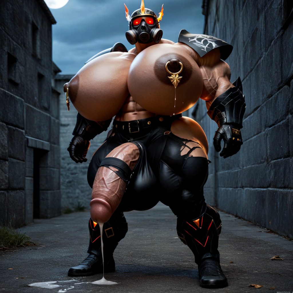 Wide Angle, Full Body, Muscular AI Gay Porn