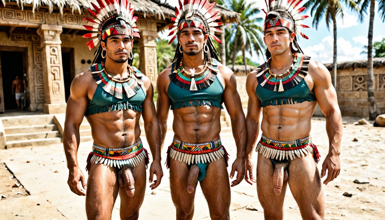 Extremely Handsome Aztec Man, Aged, College Hunk Porno IA Gay
