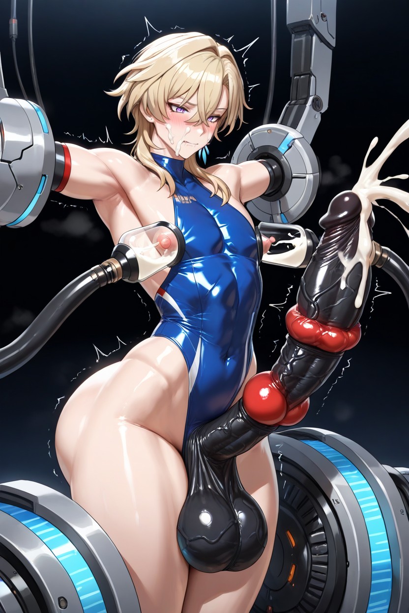 Light Fair Skin, Milking Breast, Penis Sucking By Machine Stationary Restrained Porno IA Gay