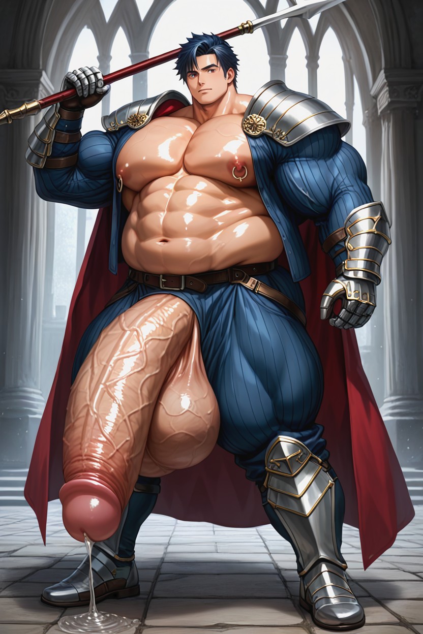 Wide Hips, Nipple Rings, Broad Shoulders Porno IA Gay