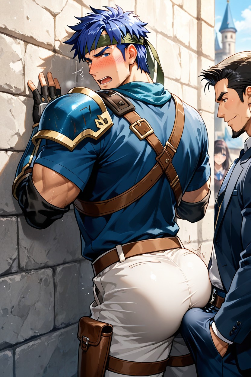 Pants Bulge, Orgasm, Goatee Facial Hair AI Gay Porn