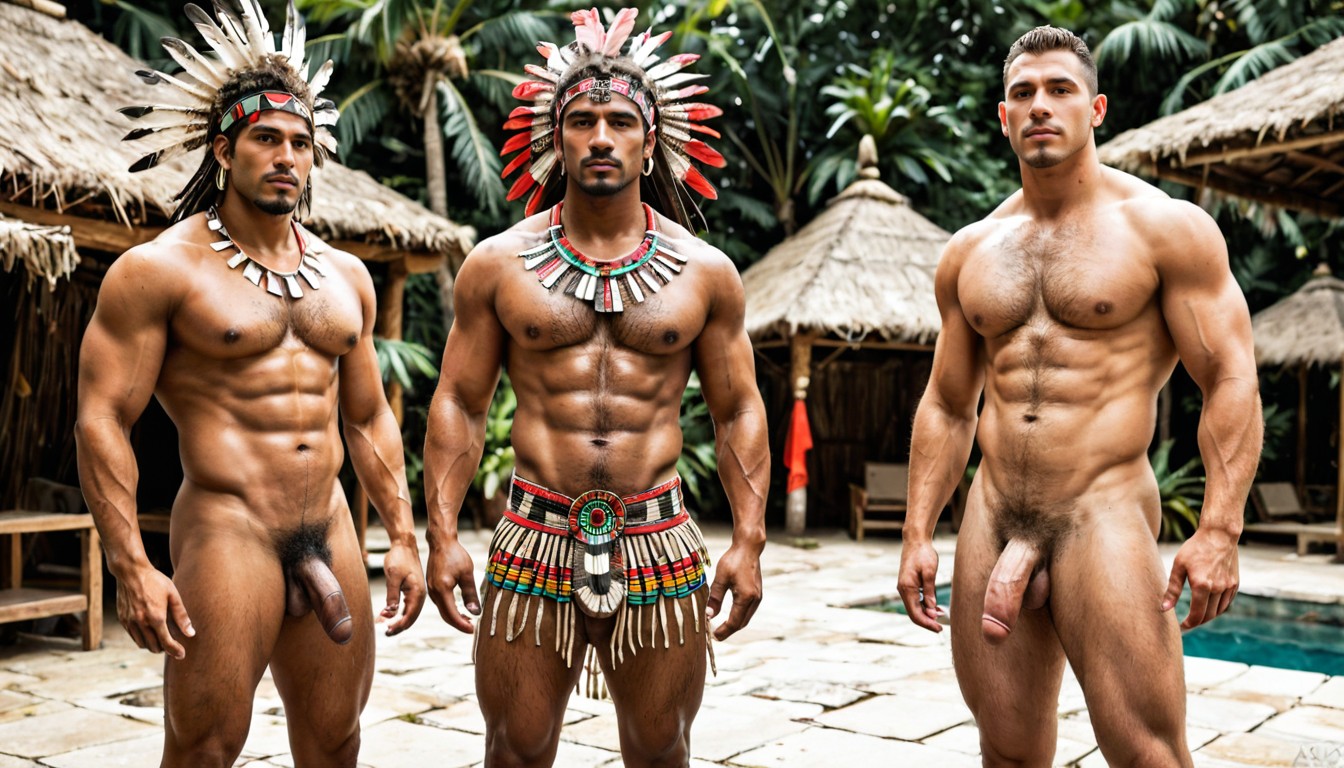+, 20+, Eight-pack Firm Defined Abs AI Gay Porn