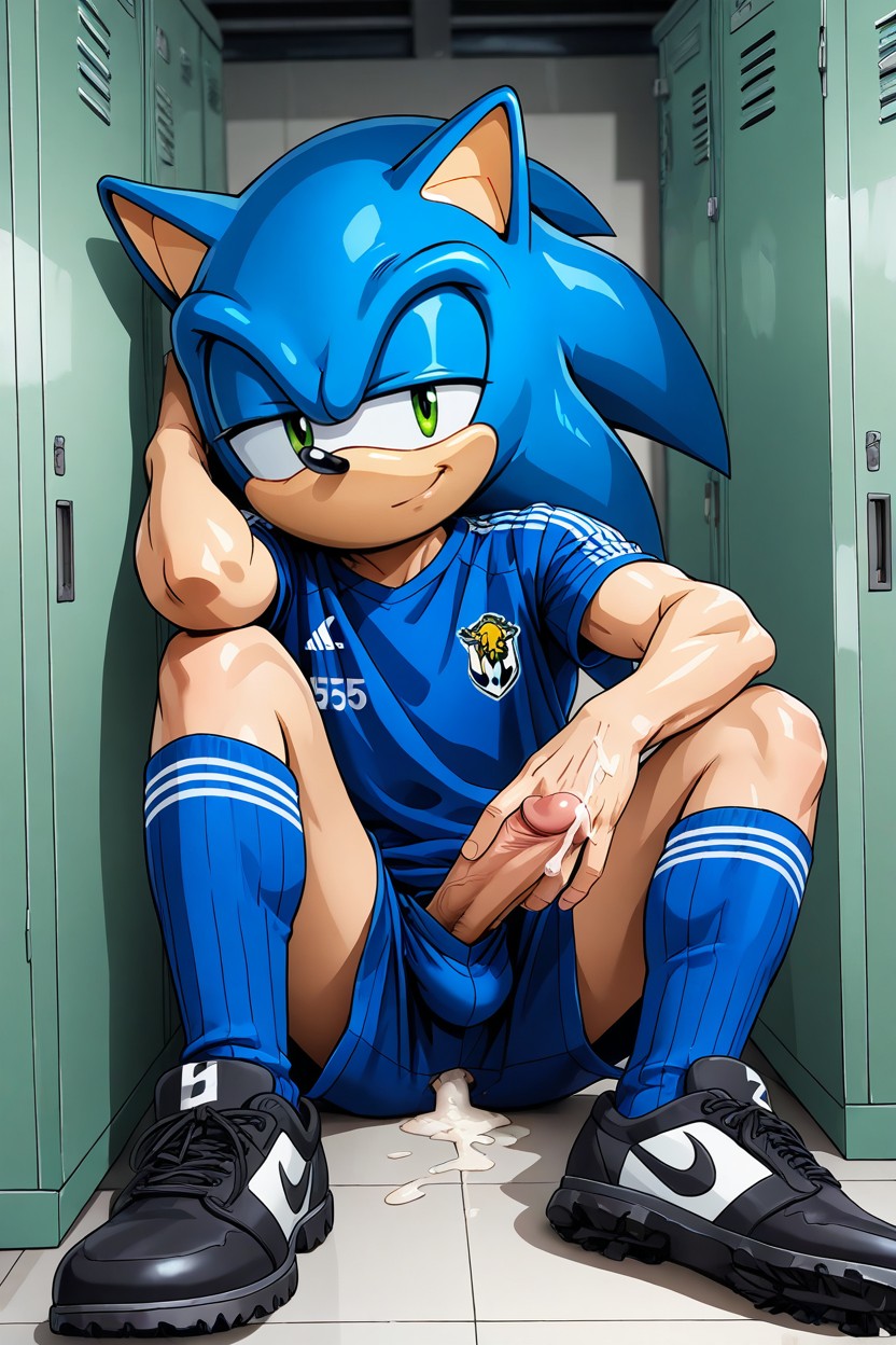 25+, スキニー, Blue Hedgehog ゲイAIポルノ